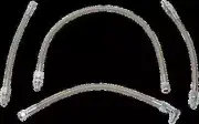 DS Braided SS Oil Hose 4 Line Kit for Harley Softail Springer 92-99
