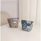Canvas Cosmetic Bag Mini Makeup Pouch Durable Storage Bag