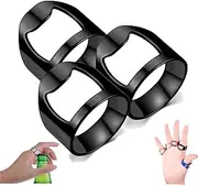 Bartender Ring - Bartender Ring Bottle Opener, Bottle Opener Ring Stainless Steel, 3pcs Bartender Ring Bottle Opener, Bartender Can Opener Ring, Ring Bottle Opener for Bartenders (3pcs C)