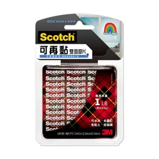 3M 3M Scotch R100S可再黏雙面膠片-18片裝