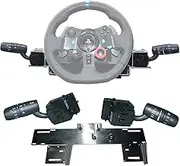 Obokidly Upgraded Version Simulator Steering Wheel Turn Signal Wiper Switch - USB, PC Compatible - Thrustmaster T300RS, Logitech G27/G29, SIMAGIC