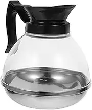 OSALADI Coffee Carafe with Stainless Steel Bottom Replacement Pot Teapot Teapot Hot Water Heater for Kitchen Camping Home