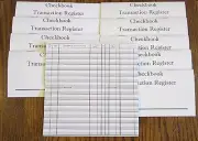 10 NEW CHECKBOOK TRANSACTION REGISTER --CHECK BOOK RECORD REGISTERS