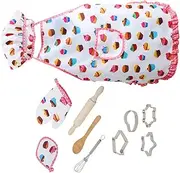 Toyvian 1 Set Cooking Chef Kit with Apron and Kitchen Play Costume for Boys for Baking Role Play and Creative Fun