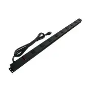36" Metal Power Strip with 9 Outlets, Surge Protector EPS-30961