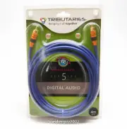 NOS Tributaries Series 5 Digital Audio RCA Cable / 4M / 5AD-040D -- CBL3