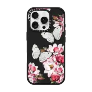 iPhone 16 Pro Impact Case MagSafe Compatible MAGNOLIA & BUTTERFLY
