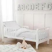 American Baby Company Minky Dot Chenille 4-Piece Toddler Bedding Set, White