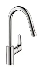 Hansgrohe 04505000 HG Focus Higharc Kitchen W/ Pulldown POLISHED CHROME New!