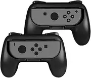Fintie Grip for Nintendo Switch Joy-Con, [Ergonomic Design] Wear-Resistant Comfort Game Controller Handle Kit for Nintendo Switch Joy Con (2-Pack), Black