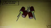 4PCS NOS ROE EK 10uf 63V HI END BAKELITE CAPACITORS FOR NAIM AUDIO !