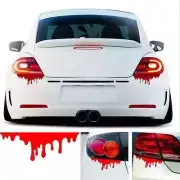 Red Blood Drips Stickers Halloween Theme Decorative Glass Holographic Car Decals