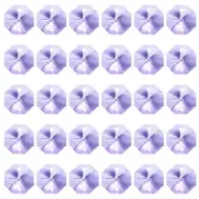 K9 Crystal Octagon Beads 2 Holes 30 Pack 14mm Chandelier Prisms Light Purple