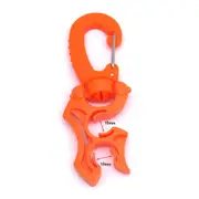 4 Pieces Diving Hose Holder Clip Diving Double BCD Hose Clip with Snap Hook Buckle for Dive Snorkeling Accessories
