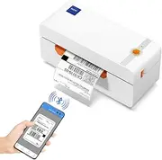 JADENS Bluetooth Thermal Label Printer, 4x6 Shipping Label Printer for Shipping Packages 203DPI, 1.57"-4.1" Printing Size Compatible with Hermes, Royal Mail, Amazon, Shopify