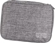 Travel Storage Bag Kit for Electronics Organizer Case for Cables Power Banks U Disks and More Grey Travel Pouch for Electronics Accessories