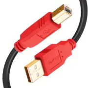 Printer Cable 30 ft Long USB Printer Cable Cord USB 2.0 Type A Male to B Male Pr