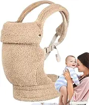 Mivpzisk Baby Strap Carrier | Plush Front Baby Carrier - Cozy Winter Outdoor Wraps, Ergonomic Back Backpack Carrier Warm for Babies Girls Boys