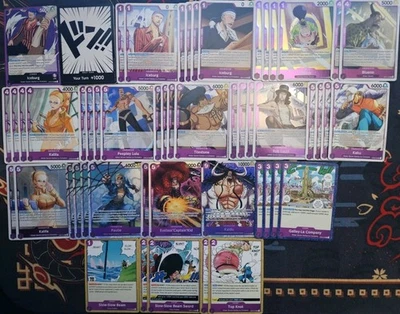 One Piece Card Game - Purple Iceburg Deck + 50 Extra Cards