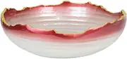 ASSYA Japanese Cuisine Sashimi Ice Tray, Salmon and Seafood Display Plates, Beef, Mutton and Fish Cold Food Creative Hot Pot Tableware,Red