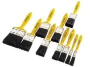 Stanley Tools - Hobby Paint Brush Set of 10 12mm-76mm - STPPYS00