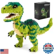 CSNRHG Dinosaur Tyrannosaurus Rex Building Blocks Velociraptor Model Decor Mi