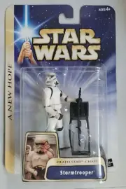 NEW STAR WARS SAGA 2004 STORMTROOPER DEATH STAR CHASE A NEW HOPE FIGURE! C63