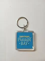 NEW VINTAGE Captain Morgan Parrot Bay Acrylic Keychain FREE SHIPPING Bar Liquor