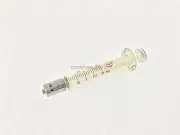 2ml 2cc Glass Syringe Luer Lock Head Reusable Glass Injector Lab Glassware