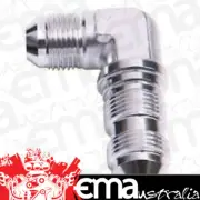 Aeroflow AF833-12S 90 Deg Bulkhead -12AN Silver Bulkhead Nut Seperate