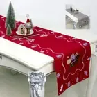 180cm Christmas Table Runner Table Flag Cloth Cover Xmas Dining Home PartyDecor+