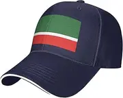 [SSIULUS] Flag of The Chechen Republic Casquette Cap Hats,Trucker,Baseball Cap with Snapback,Perfect for Summer,Golf