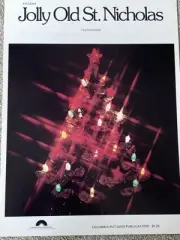 1974 JOLLY OLD ST. NICHOLAS Sheet Music Traditional CHRISTMAS