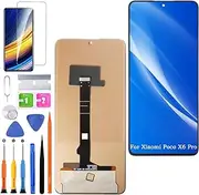 HLYGZX Replacement Display for Xiaomi Poco X6 Pro LCD Screen TFT, 2311DRK48G 2311DRK48I Display Screen Touch Digitizer Assembly Repair Parts Kit (Without Fingerprint)