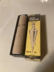 NEW OLD STOCK GENERAL BRASS PLUMB BOB 16 OZ IN ORIGINAL BOX Free Shipping