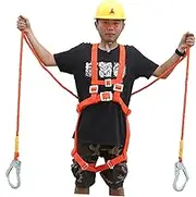 SOESFOUFU Sturdy Reinforced Safety Harness Fall Arrest Safety Belt Roofing Harness Outdoor Climbing Gear