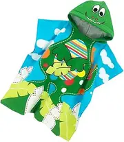 CAXUSD Cartoon Animal Hooded Beach Towel Cotton Changing Towel for Kids Wearable Bathing Cape Fun Patterns