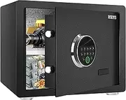 HSDYS Biometric Fingerprint Safe-1.2 Cubic Feet, Home Safe Box with Digital Keypad,Security Safe and Steel Lock Box For Home,Office and Hotel…