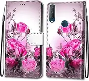 LRXIYODE 1 PC Folding Phone Shell with Scratch Protection Compatible for Alcatel Durable PU Material Multipurpose Phone Holder Stylish Wild Design
