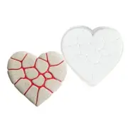 Crack Heart Silicone Molds Mousses Cake Molds Making Baking Decorating Tool