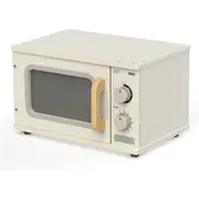 Tidlo Toy Microwave for Kids Wooden Pretend Kitchen Appliance