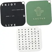 Silicone Pad 3Pcs Floor Drain Cover mat Sink Hair Drain Catcher Basin Filter Cover Floor Drain Pad Over Sink Strainer Bathtub Filter Bathtub Plug Universal Silica Gel