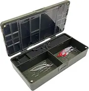 Tackle Box for Fishing - Fishing Rig Storage Box,Jig Case, Multifunctional Rig Container for Bait Lure Angler Travel Boat Saltwater Freshwater Carp Trout