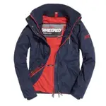 SUPERDRY＊正100%＊POLAR WIND ATTACKER男生外套耐寒抗風夾克2XL航海海軍藍/叛逆紅極度乾燥