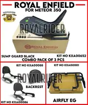 Royal Enfield COMBO PACK OF 3 ITEMS Black, For Meteor 350 (for: Royal Enfield)