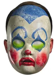 Creepy Clown Doll Halloween Costume Mask
