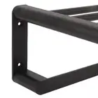 (Black)Bath Shelves Bathroom Towel Rack Space Aluminum Towel Shelf Wall Va