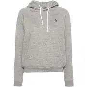 [Ralph Lauren] Ralph Lauren Embroidered-logo Hoodie M GREY
