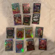 Garbage Pail Kids Chrome Series 7 Silver+Drool Refractor Lot of 14