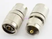 UHF Male to N Male Coax Connector Adapter